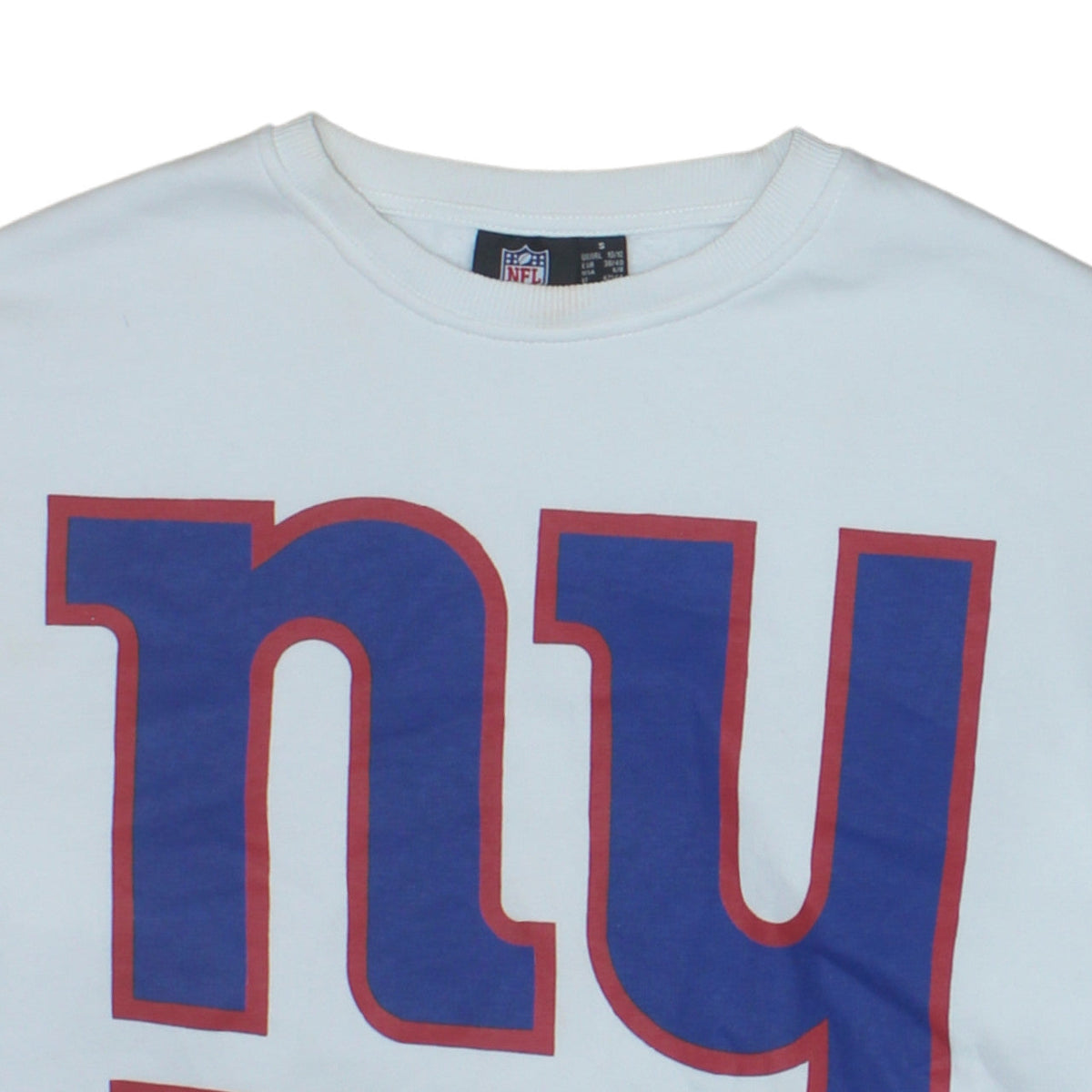 Primark NFL Women's White Sweatshirt S Pullover Crew Neck Graphic