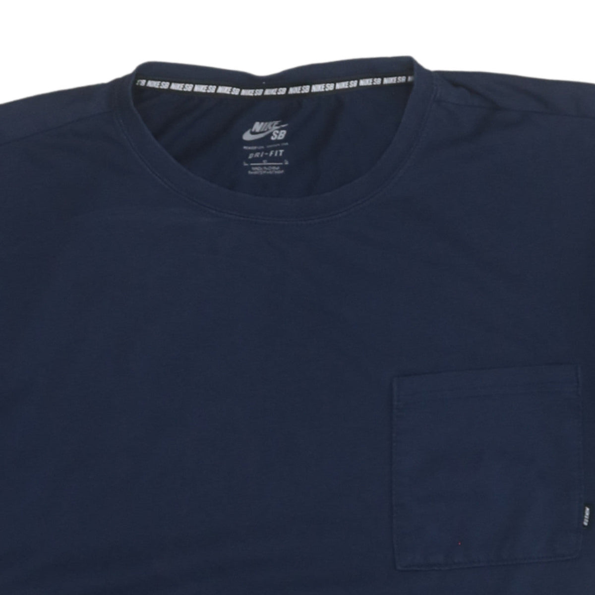 Nike SB Dri-Fit Men's Blue Colourblock Cotton T-Shirt Size L