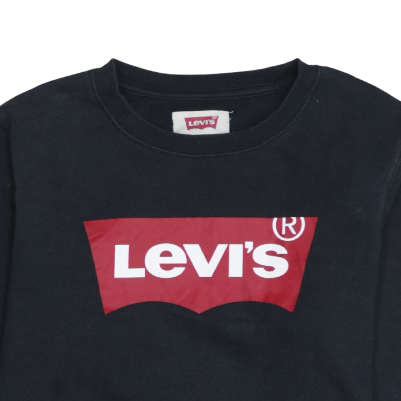 Levi's Boys Black Crew Neck Logo Sweatshirt 16 Years
