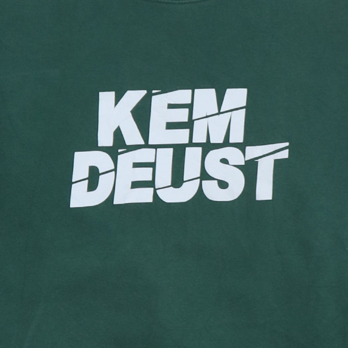 Russell Men's Green Crew Neck Graphic Print Sweatshirt S