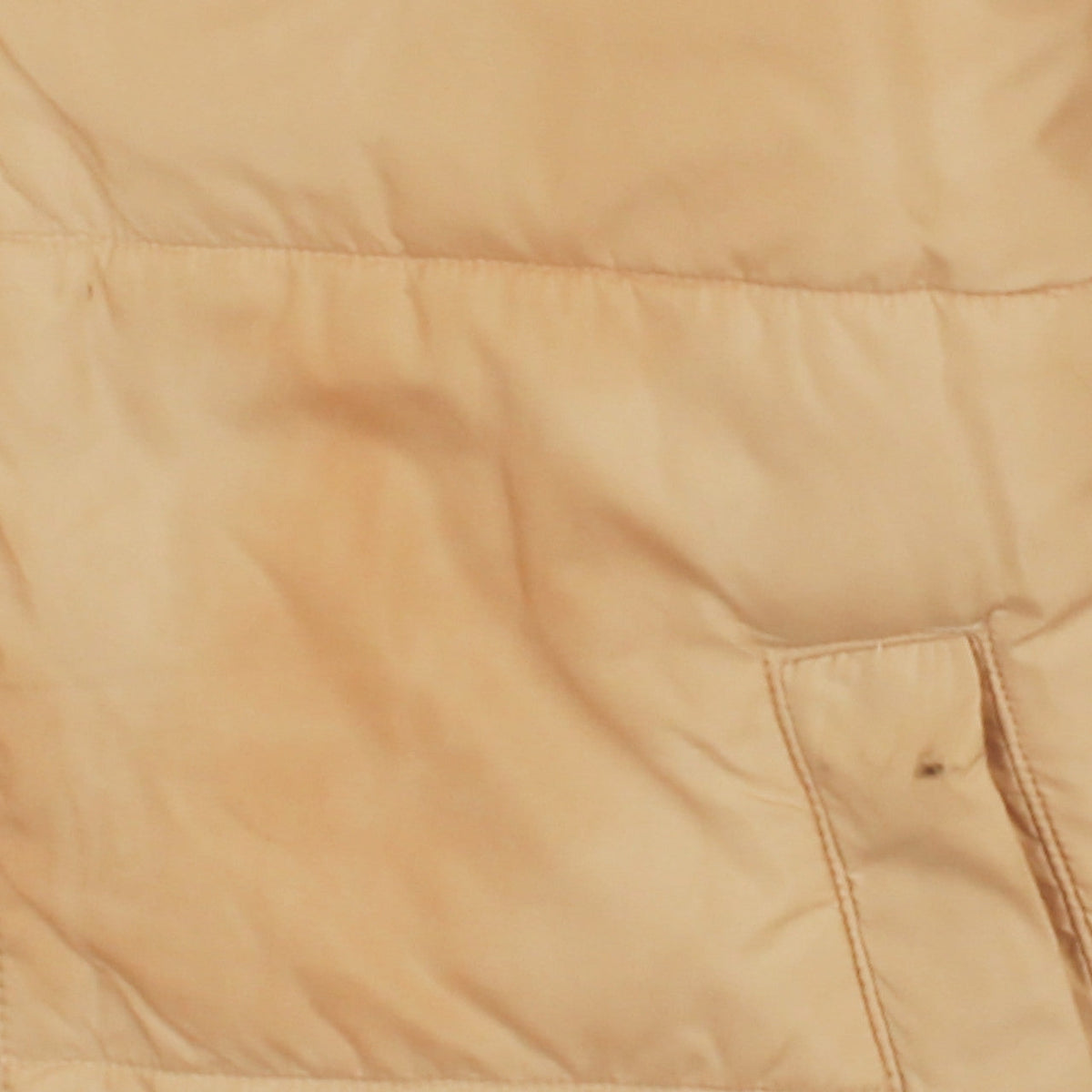 Adidas Womens Beige Puffer Jacket Size 12 Full Zip Winter Coat