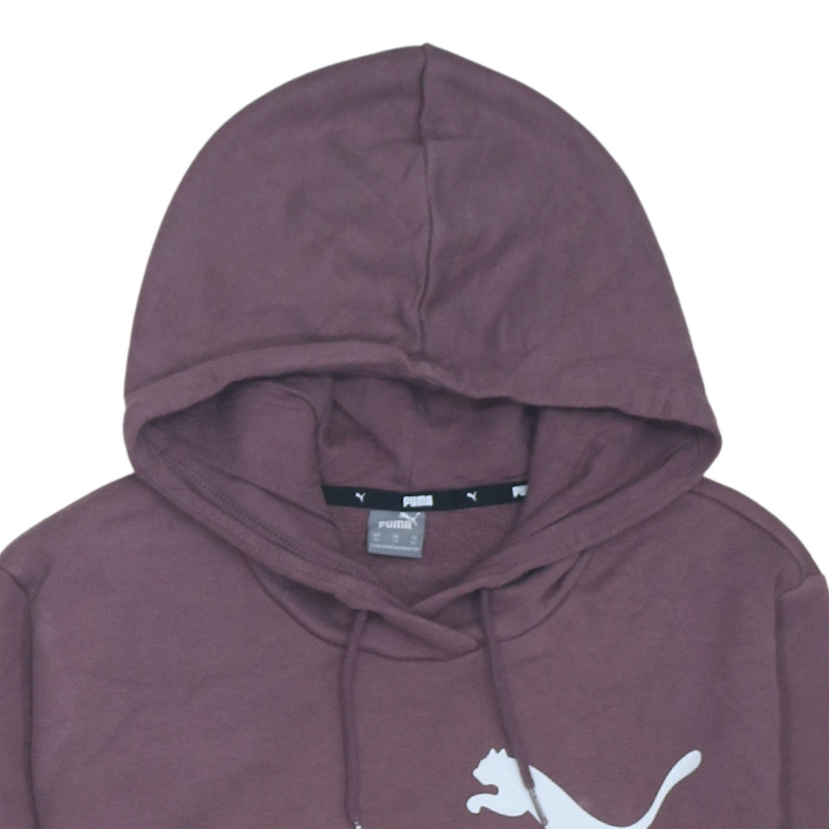 Puma Womens Brown Pullover Hoodie XL Logo Print Casual Sweatshirt