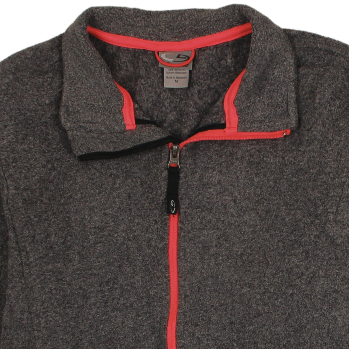 C9 Champion Women's Grey Fleece Full Zip Jacket Size M