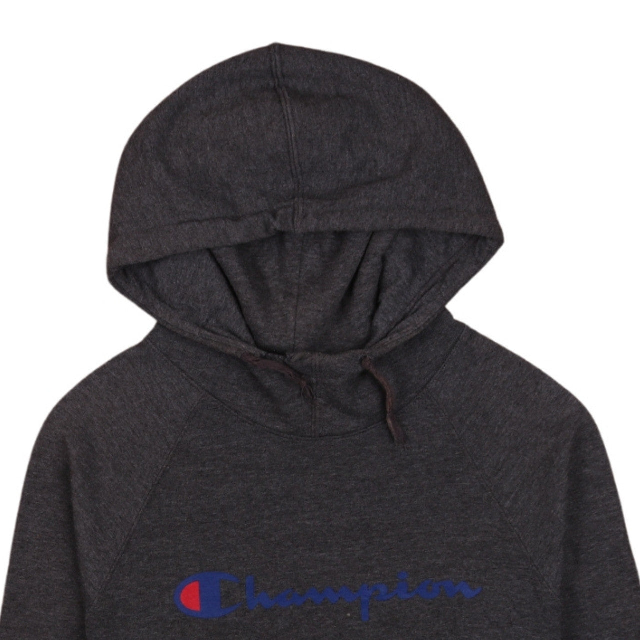 Champion Men's Grey Pullover Hoodie M Logo Athletic Sweatshirt