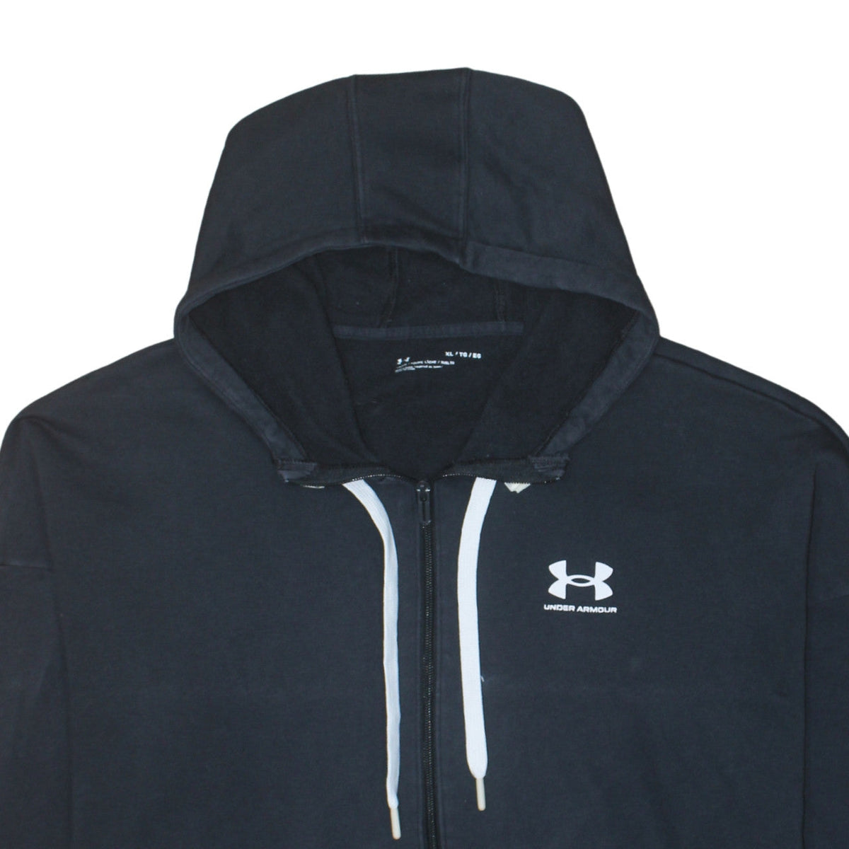 Under Armour Men's Black XL Full Zip Hoodie Sweatshirt