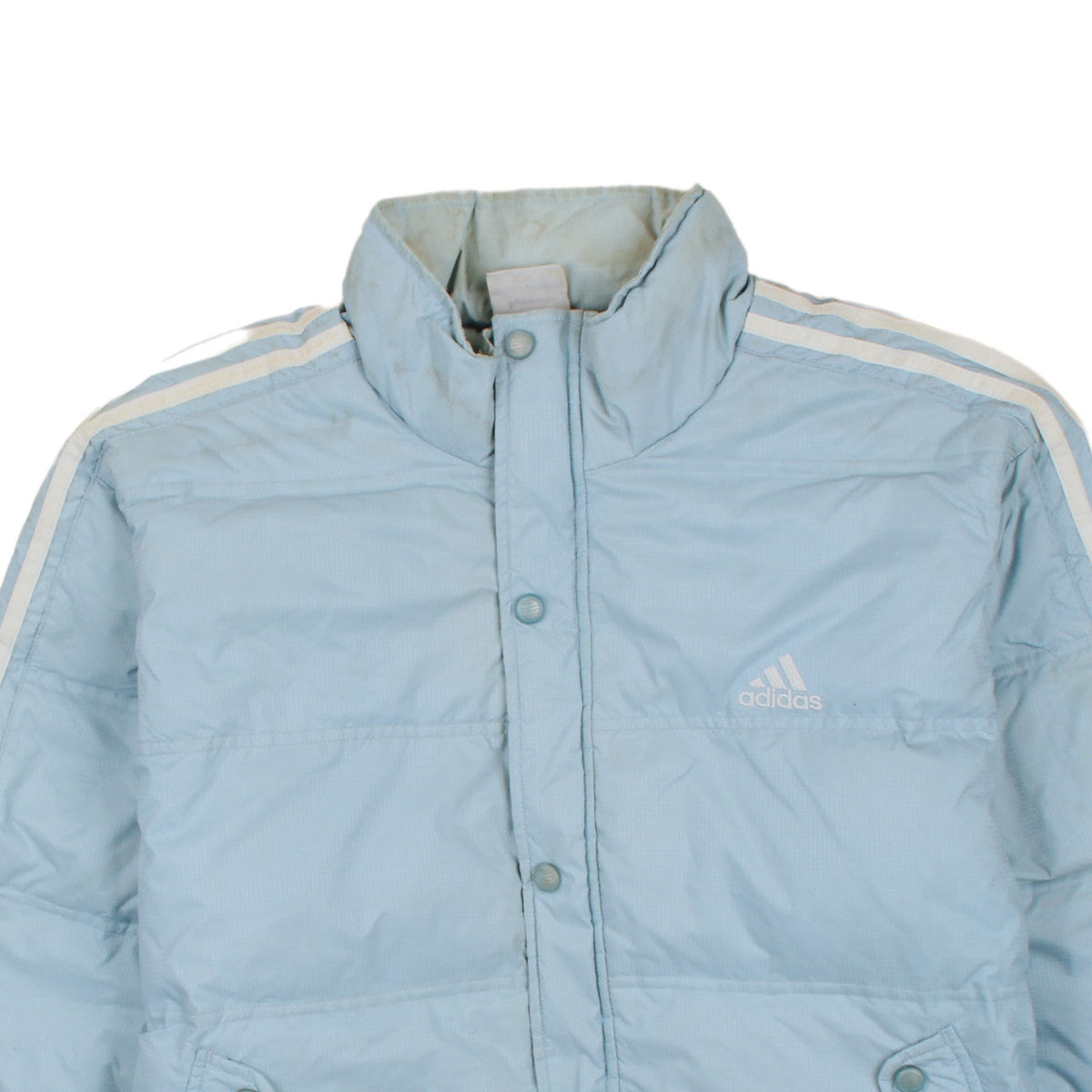 Adidas Men's Blue Puffer Jacket Size M 40in Winter Casual Coat