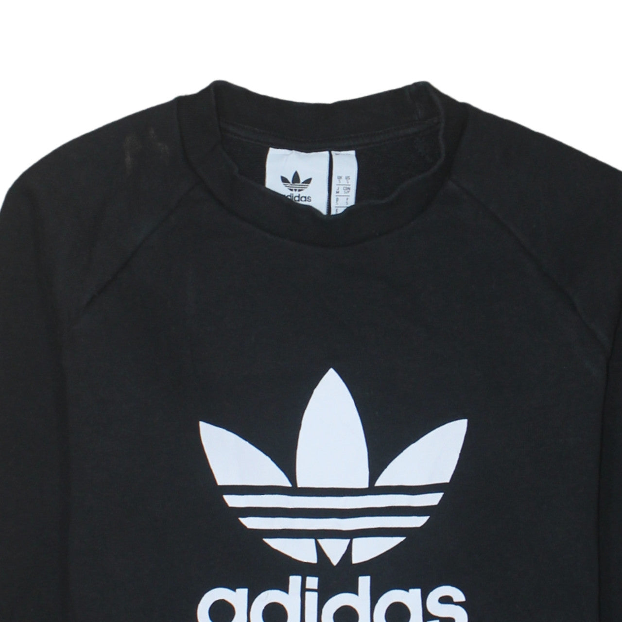 Adidas Men's Black Logo Pullover Sweatshirt Size S