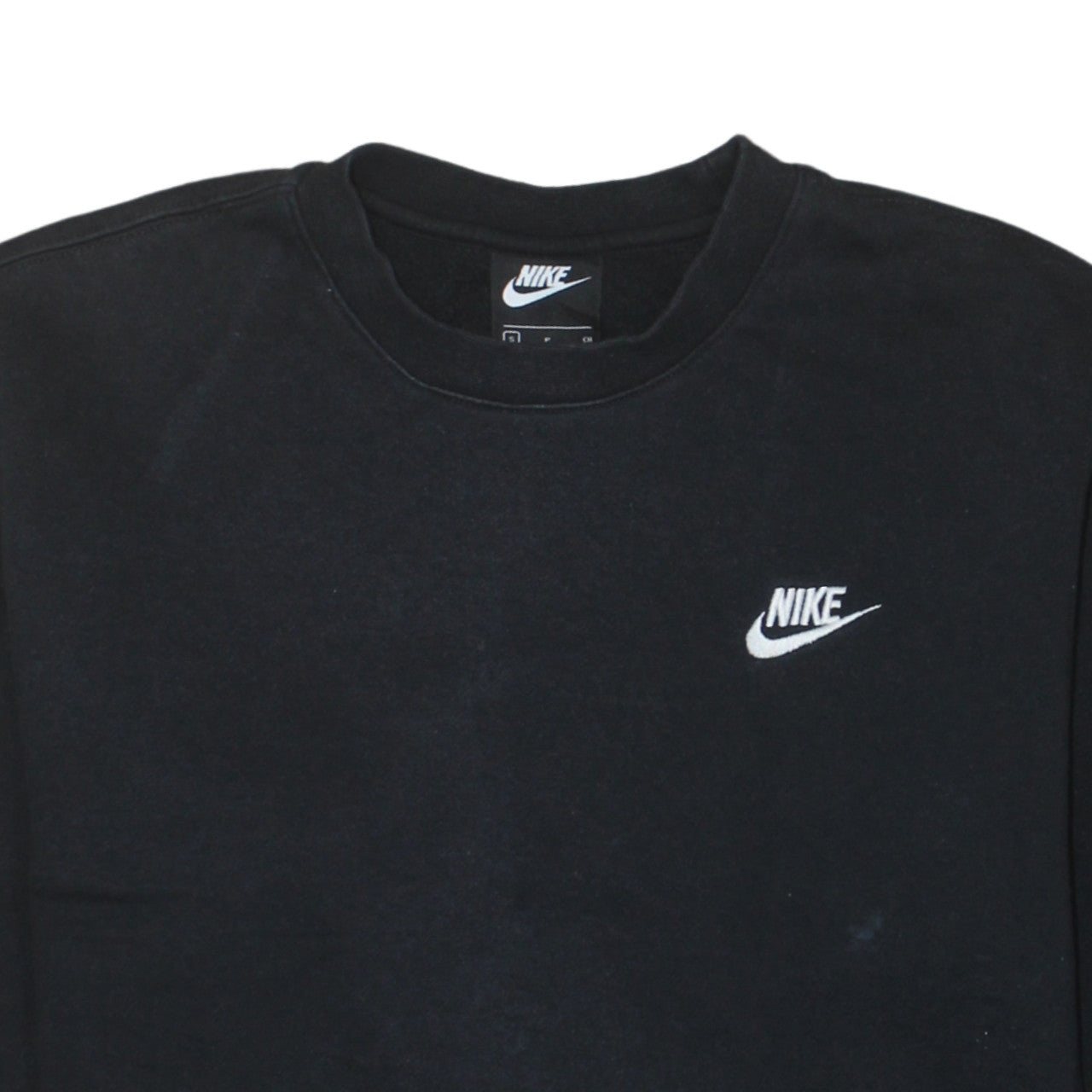 Nike Men's Black Small Pullover Crew Neck Sweatshirt