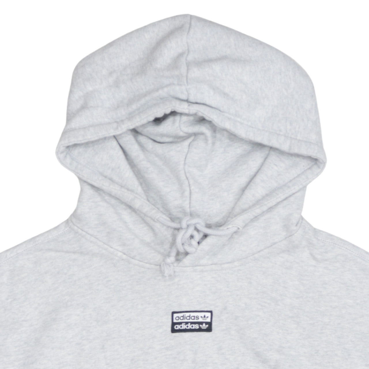 Adidas Womens Grey Pullover Hoodie Size M Regular Cotton Blend