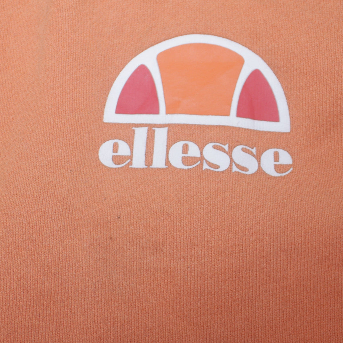 Ellesse Men's Orange Crew Neck Fleece Sweatshirt L Regular Fit