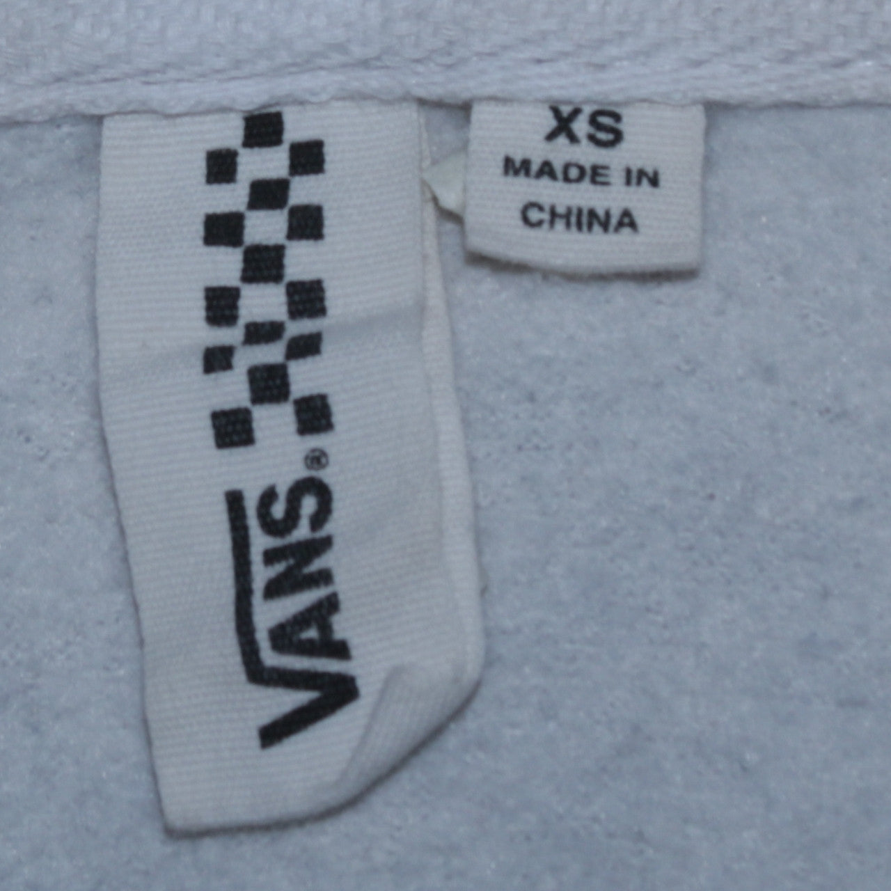 Vans Men's Grey Pullover Hoodie XS Graphic Fleece Skateboarding Style