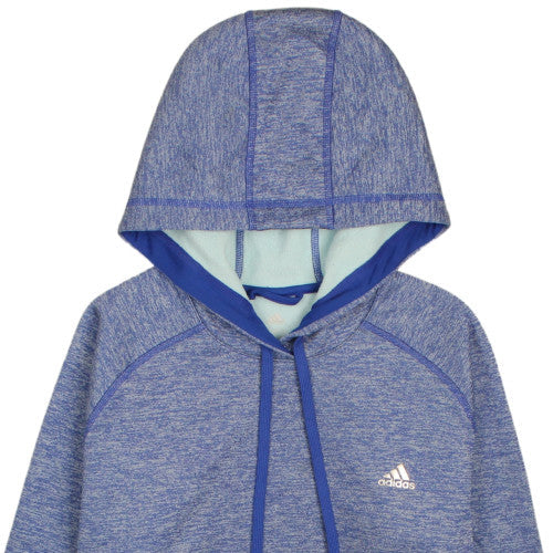 Adidas Womens Blue Climalite Pullover Hoodie Size 16-18