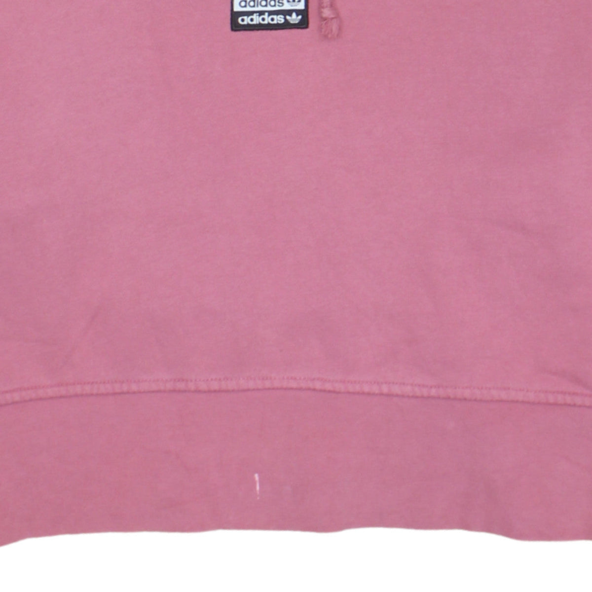 Adidas Womens Pink Hooded Cropped Pullover Sweatshirt Size 6
