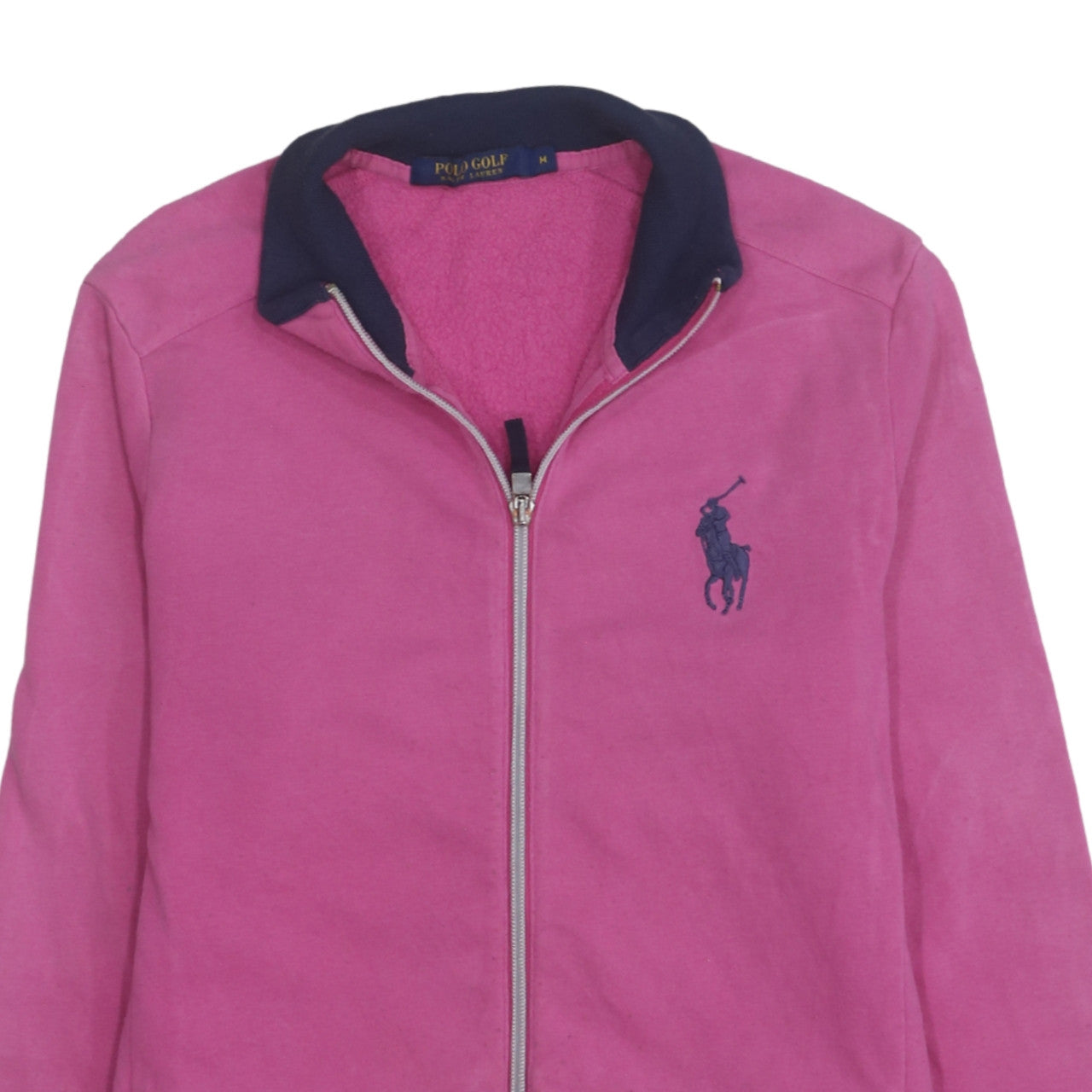 Ralph Lauren Polo Golf Womens Pink Full Zip Sweatshirt Size M