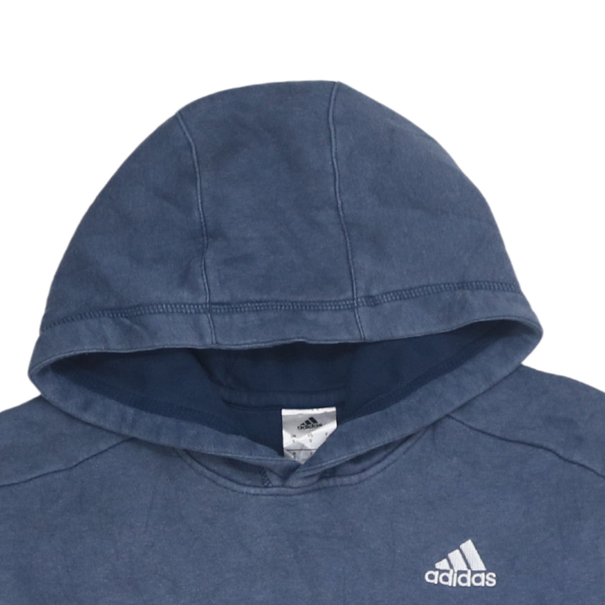 adidas Men Blue Pullover Hoodie S Regular Fit Sports Style