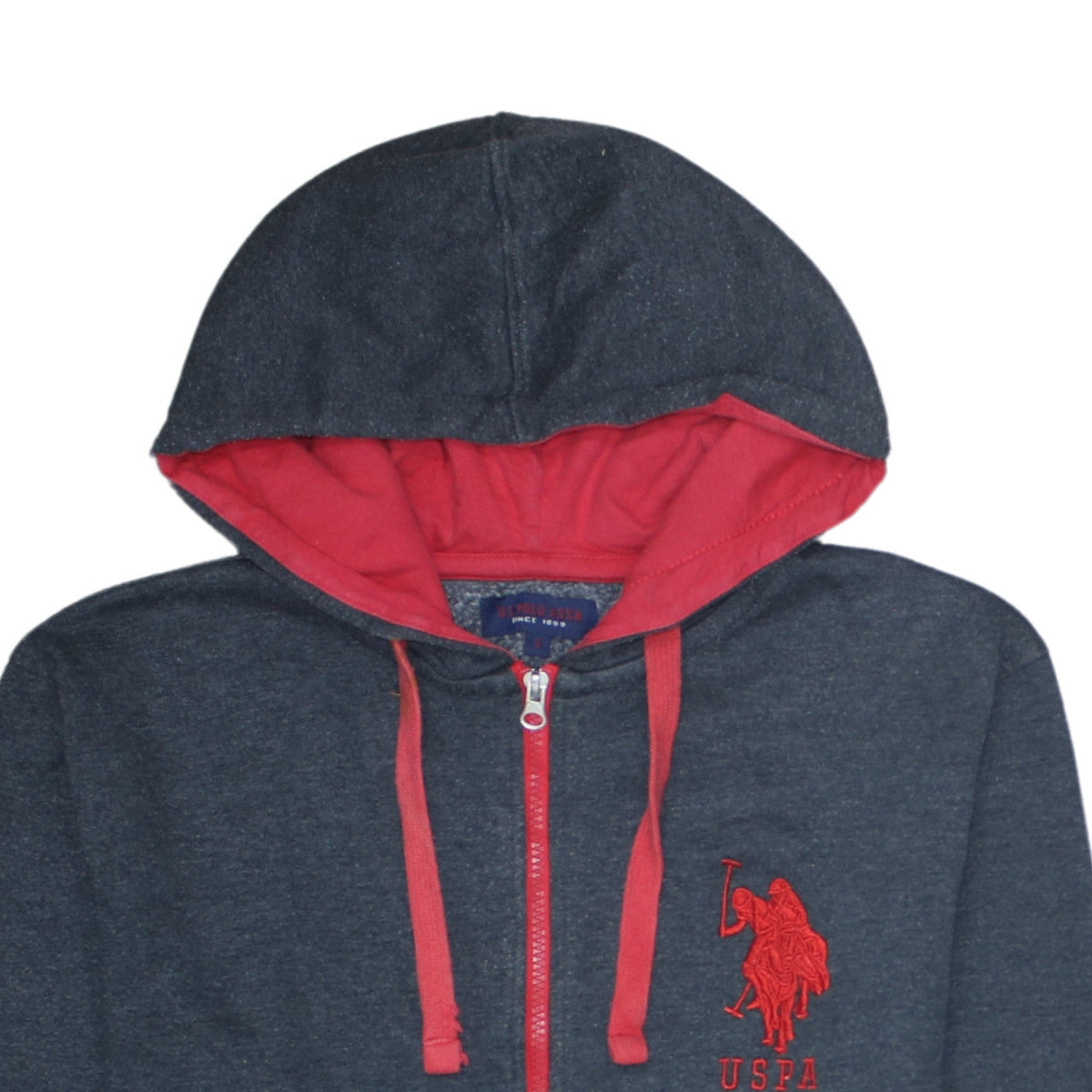 U.S. Polo Assn. Men's Dark Grey Full Zip Hoodie Small