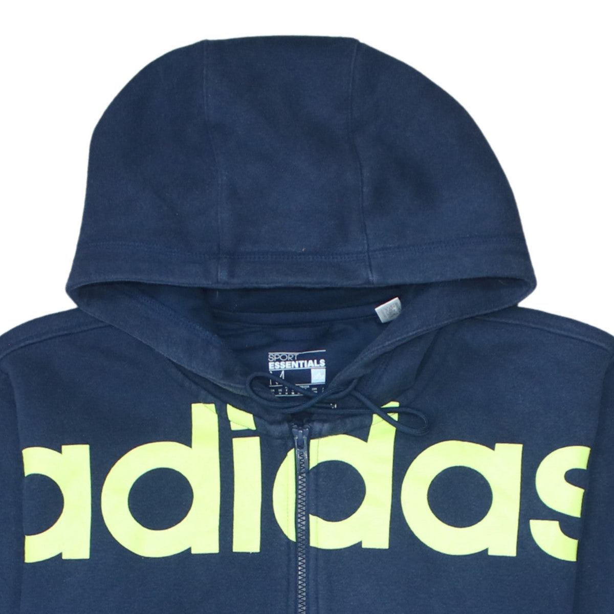 Adidas Men Blue Full Zip Hoodie Size M Sport Essentials