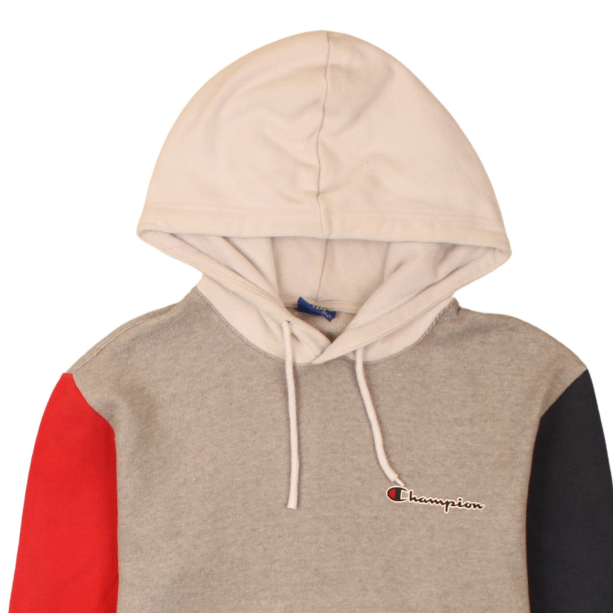 Champion Men’s Multicoloured Pullover Hoodie Size L Logo Fleece