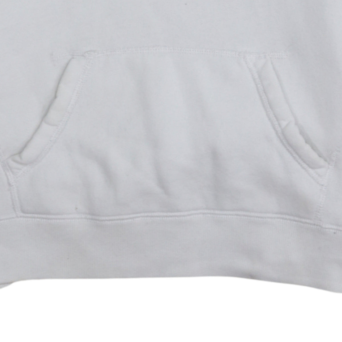 Hollister Men's White Pullover Hoodie Small Fleece Graphic Print