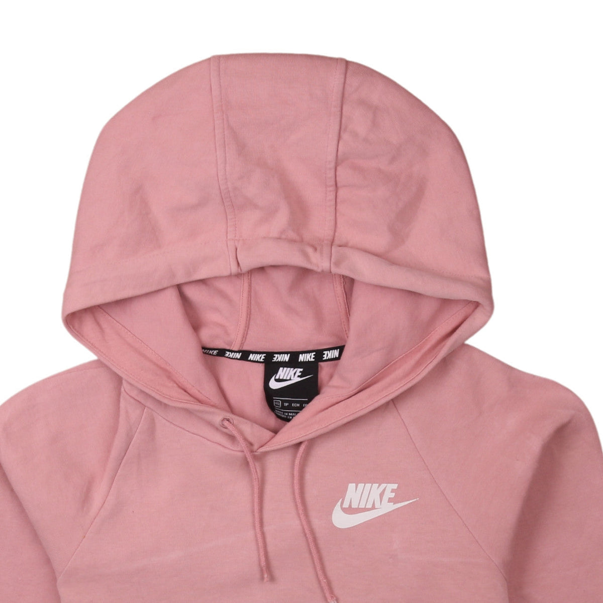 Nike Womens Pink Pullover Hoodie XS Casual Hooded Sweatshirt