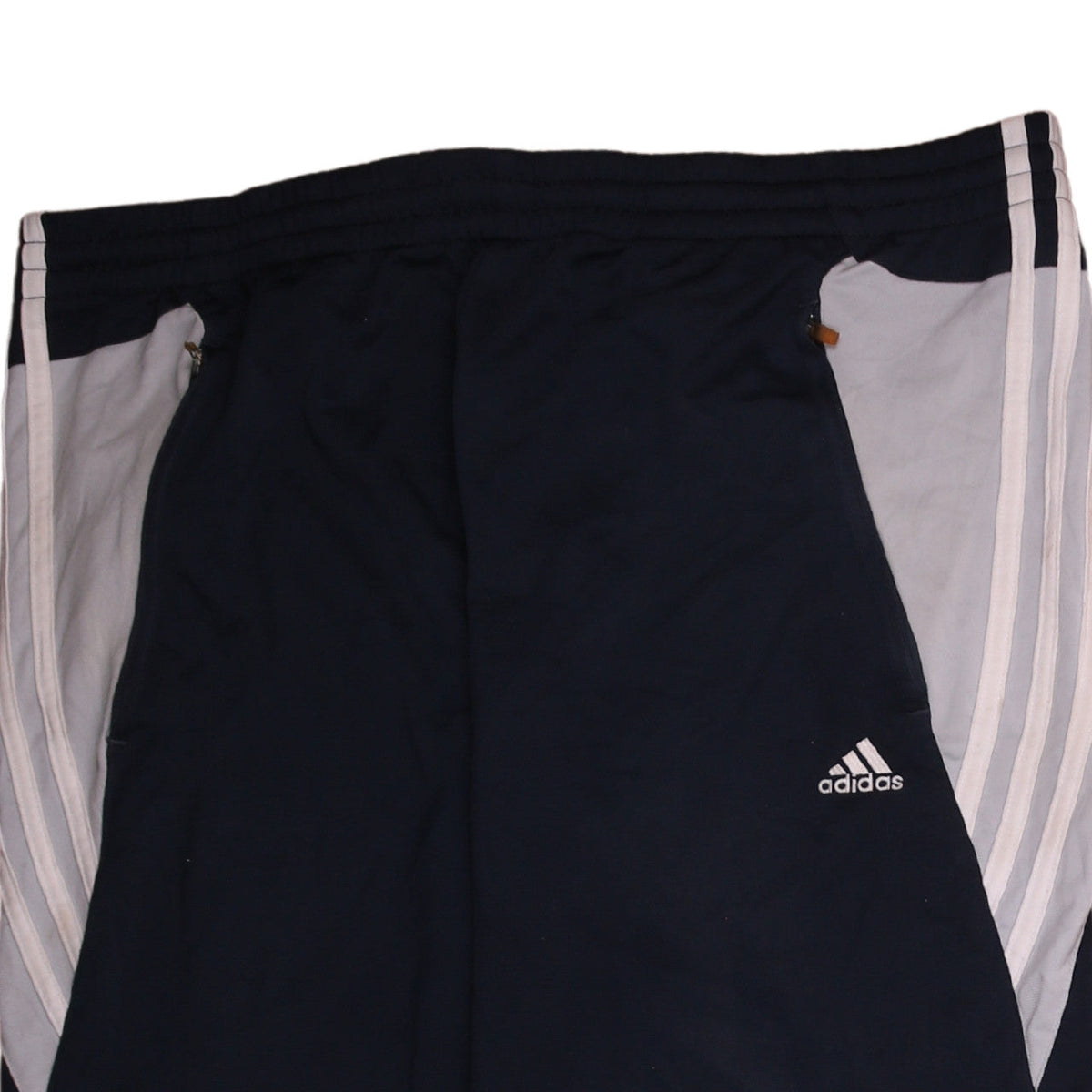 Adidas Men's Black Track Pants M Elastic Waist Zip Pockets
