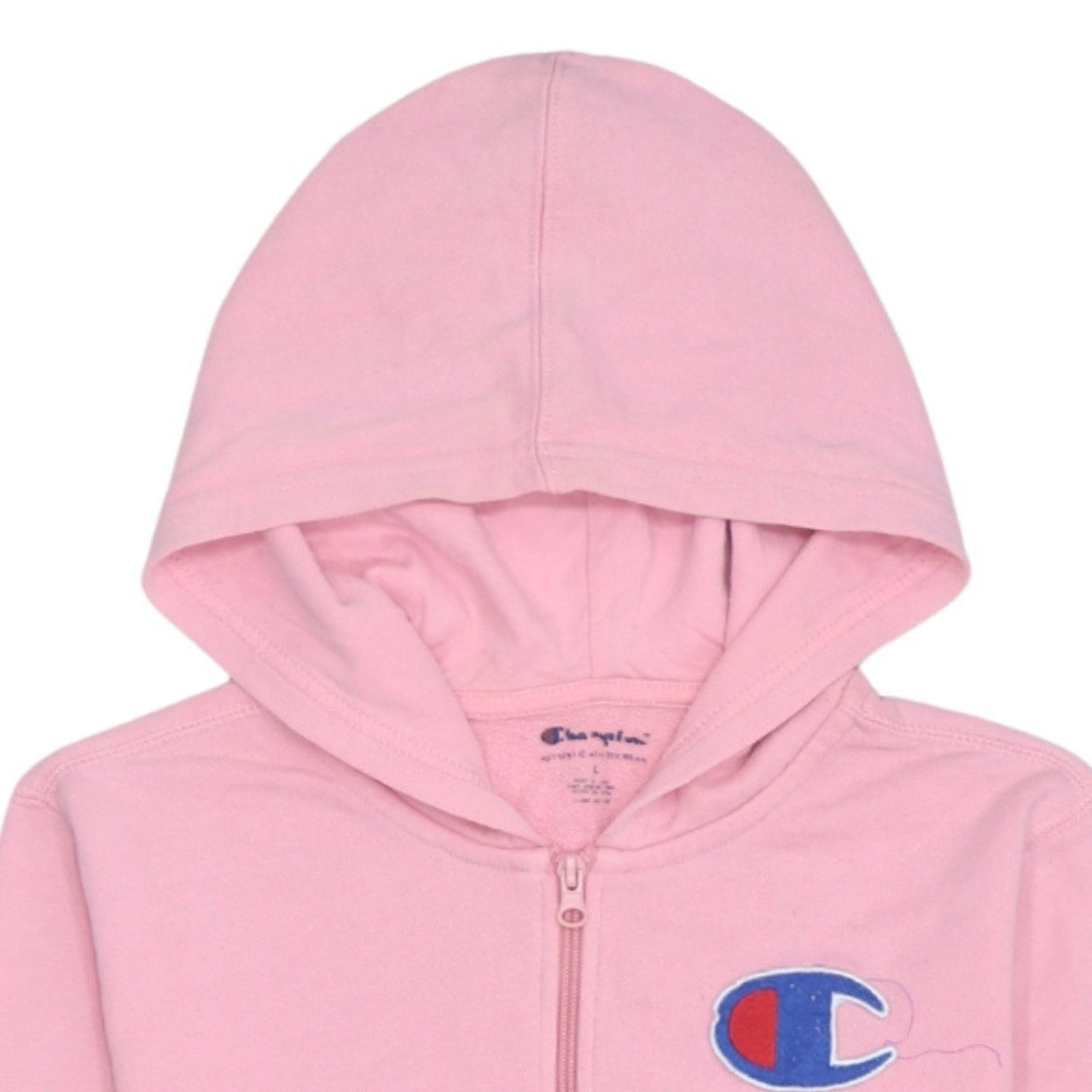 Champion Women Pink Full Zip Hoodie Large Authentic Athleticwear