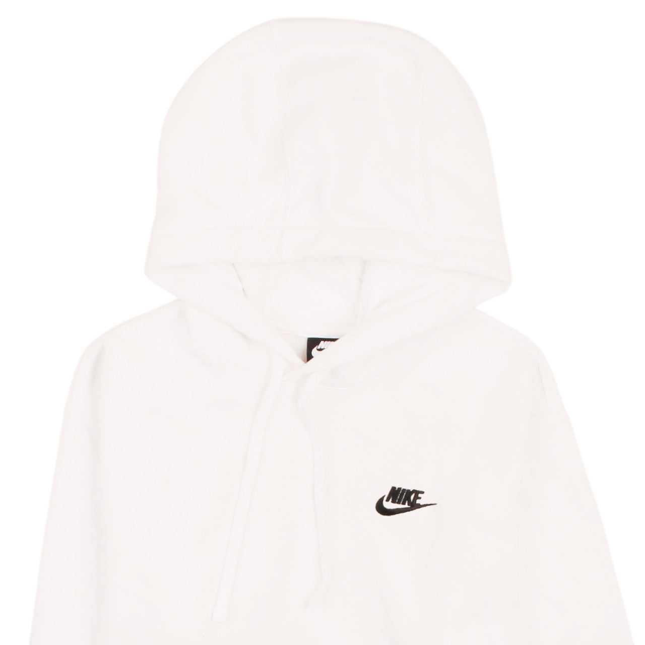 Nike Men's White Pullover Hoodie Small Cotton Fleece Sweater