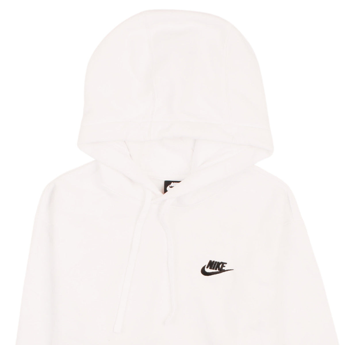 Nike Men's White Pullover Hoodie Small Cotton Fleece Sweater