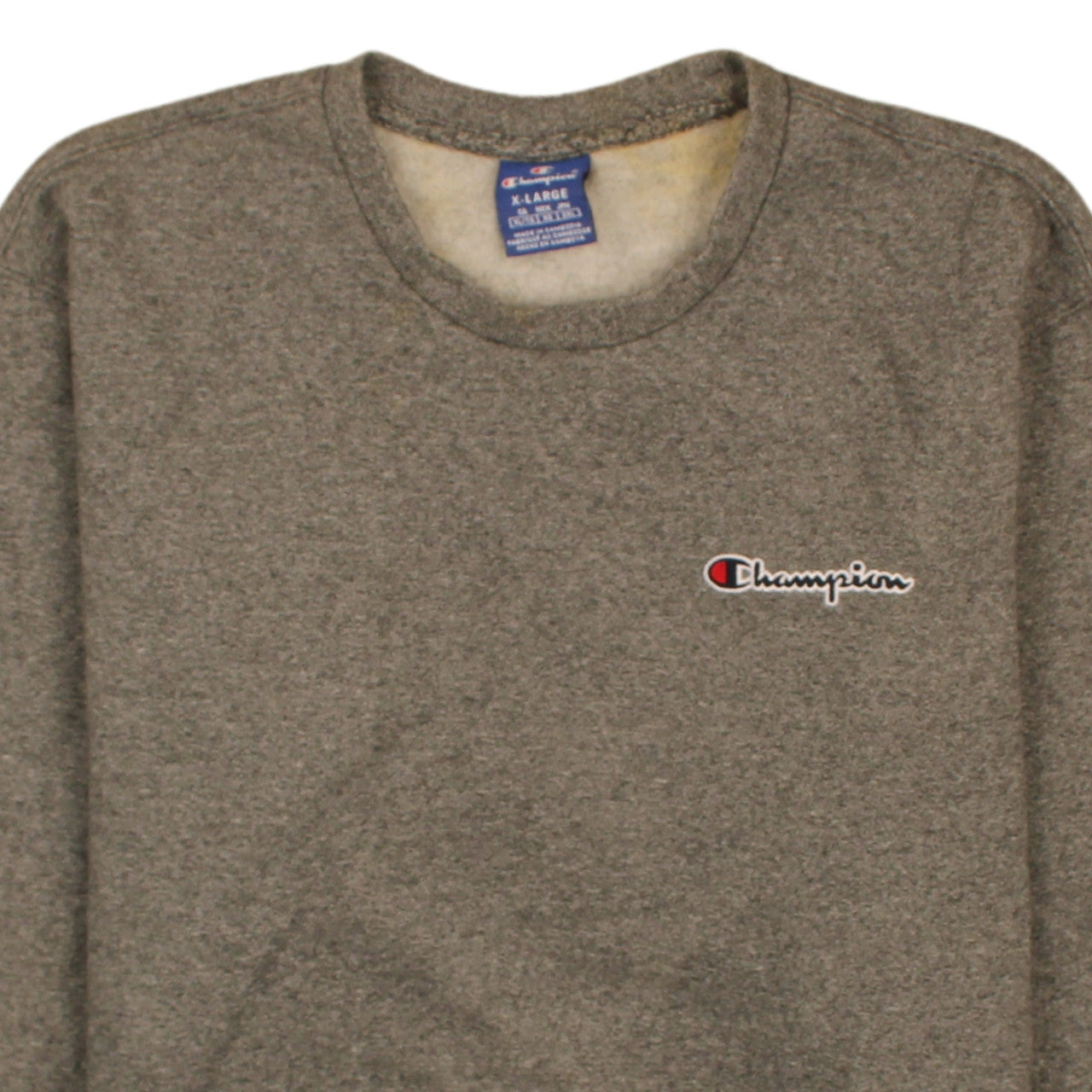 Champion Men's Grey XL Pullover Crew Neck Sweatshirt