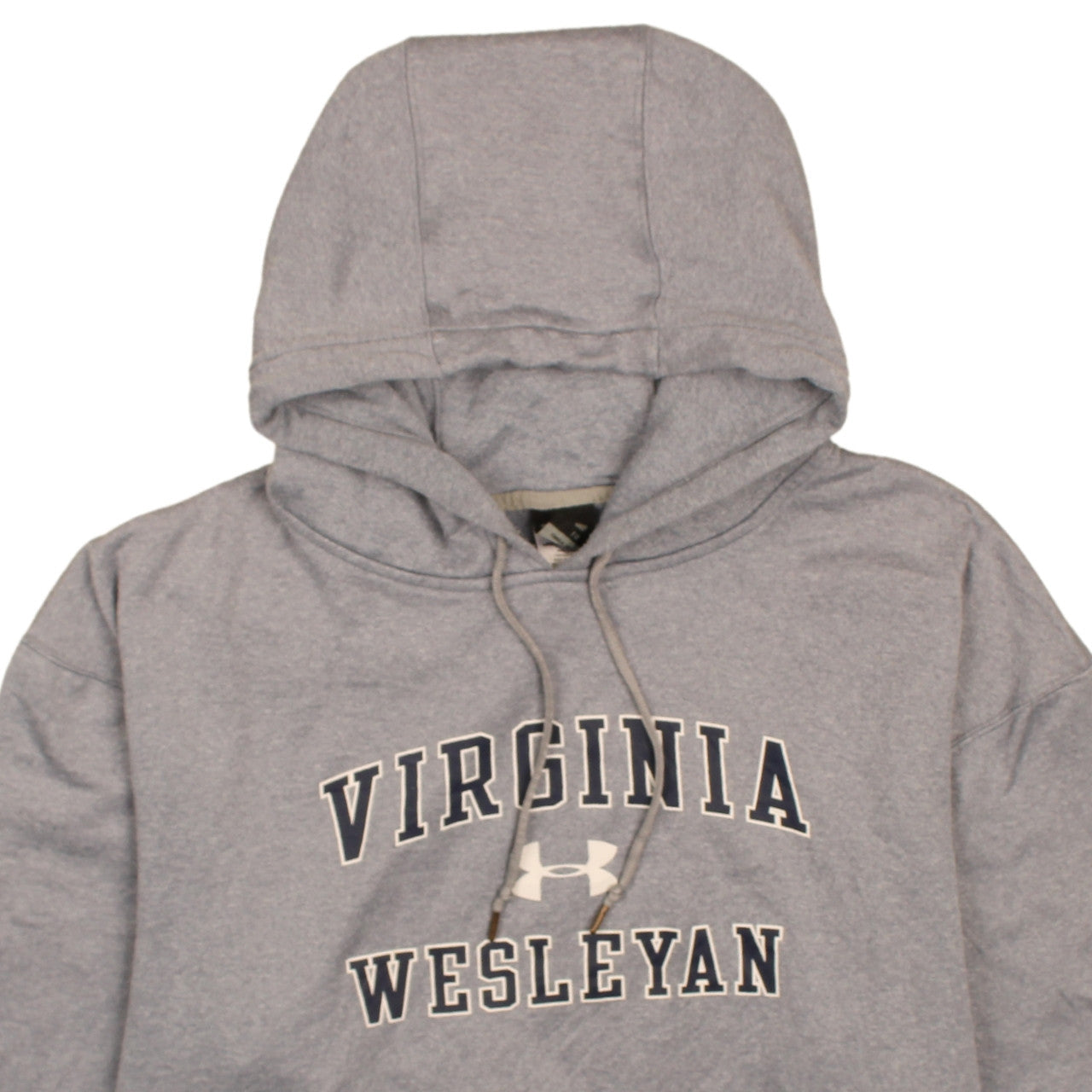 Under Armour Men's Grey Pullover Hoodie L Virginia Wesleyan Logo