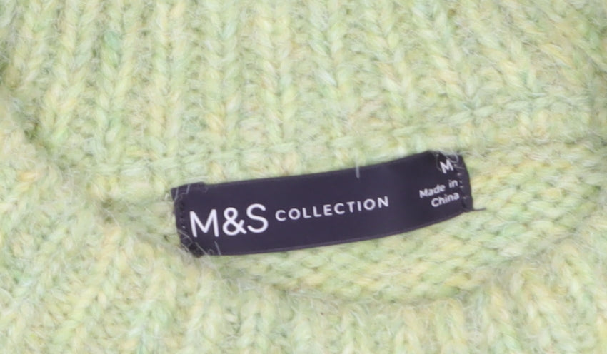 Marks & Spencer Women’s Green Cable-Knit Jumper Size M
