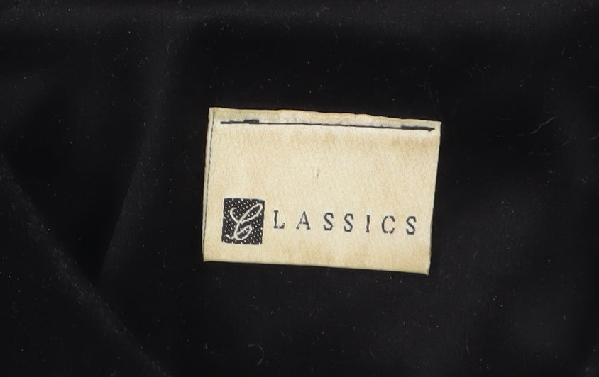 Classics Women's Black Sequin Cuff Velvet Jacket Size 12