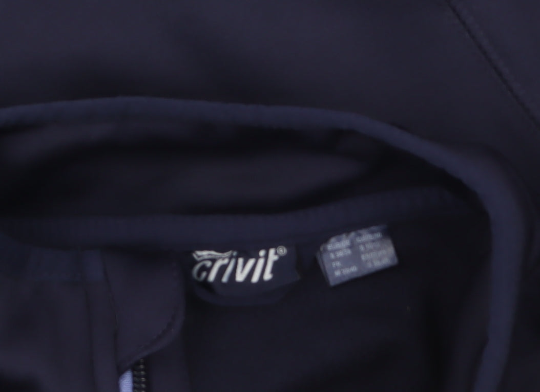 Crivit Women’s Blue Softshell Jacket Size 12 Lightweight Zip Style