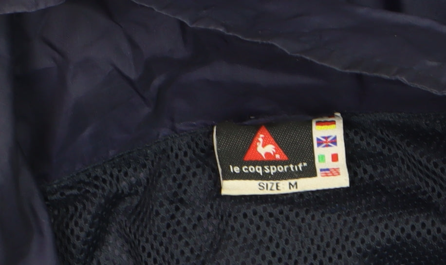 Le Coq Sportif Men's Blue Windbreaker Jacket Size M Regular Fit