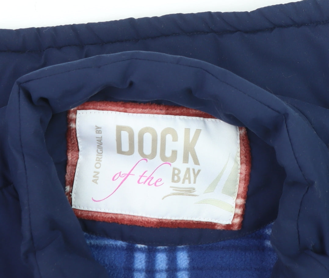 Dock of the Bay Men's Navy Blue Polyester Padded Waistcoat Size L