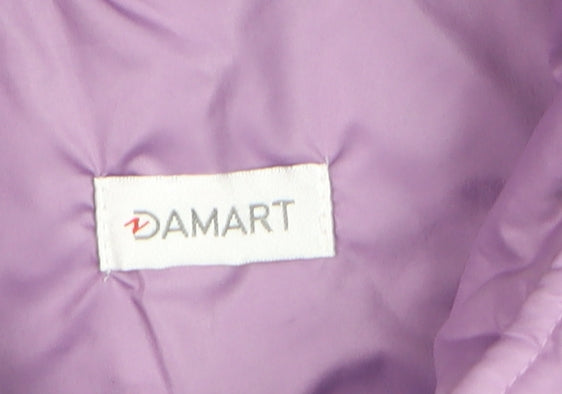 Damart Women’s Purple Quilted Mid-Length Jacket Size L 18/20