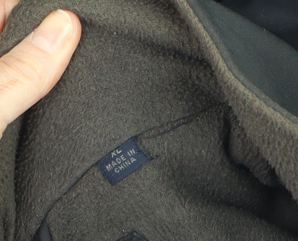 Weatherproof Men’s Black XL Waterproof Hooded Rain Jacket