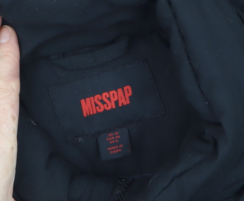 MISSPAP Unisex Black Padded Puffer Waistcoat Size S