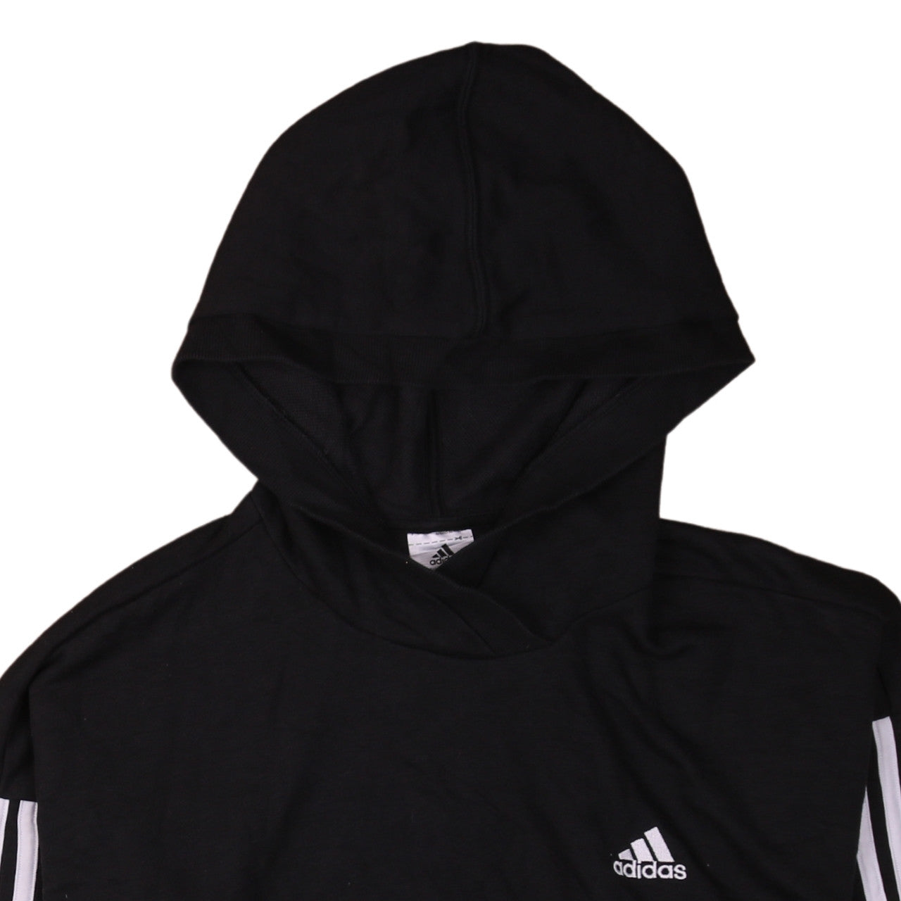 Adidas Women Black Pullover Hoodie Medium 12-14 Hooded Sportswear