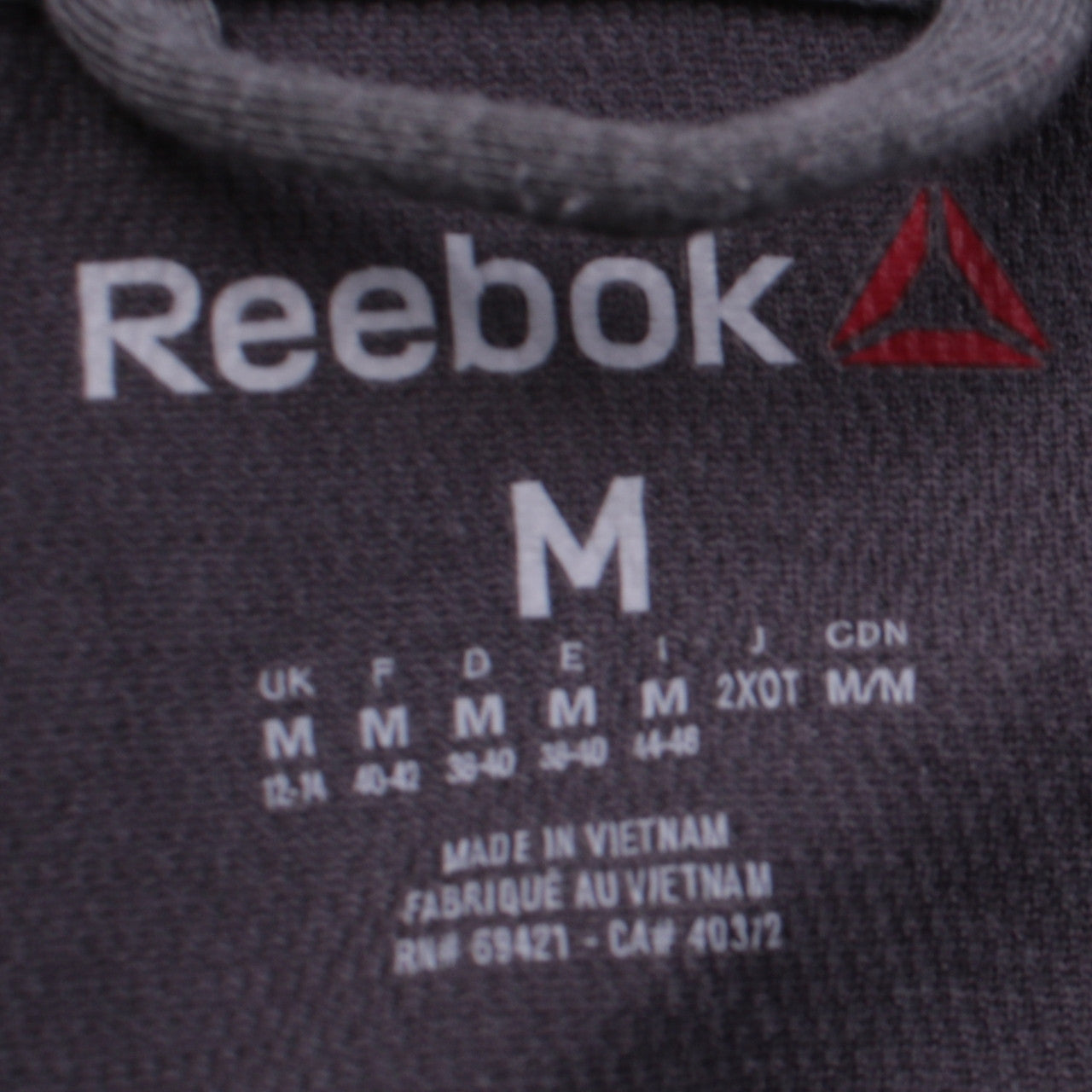 Reebok Women's Grey Full Zip Hoodie Medium Lightweight Sportswear