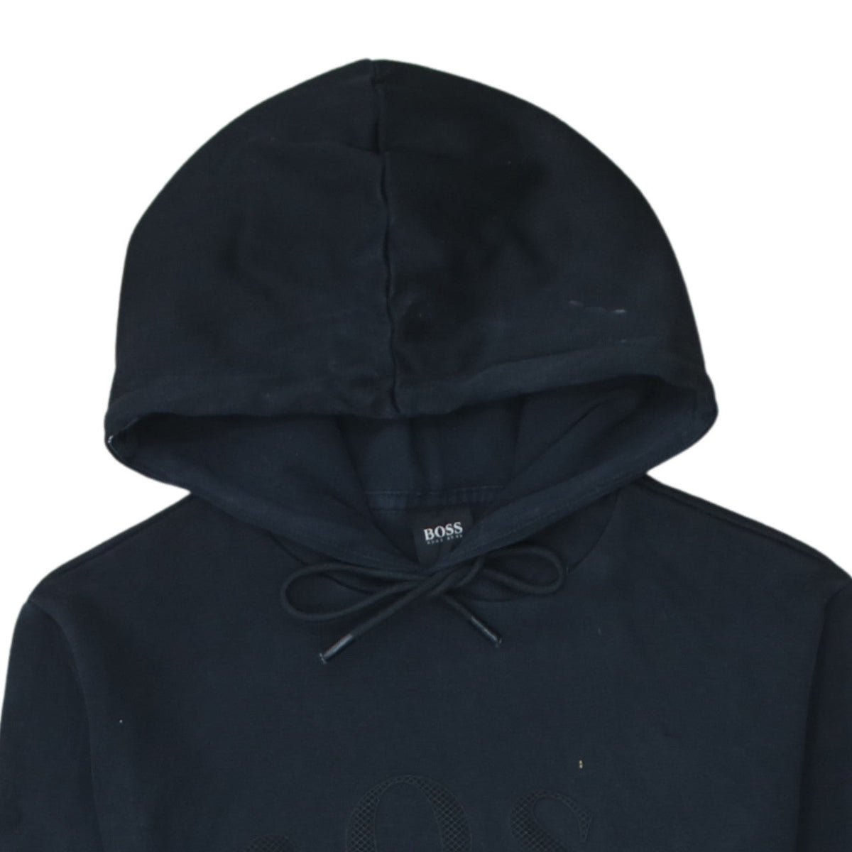 Hugo Boss Men's Black Pullover Hoodie Size S Logo Design