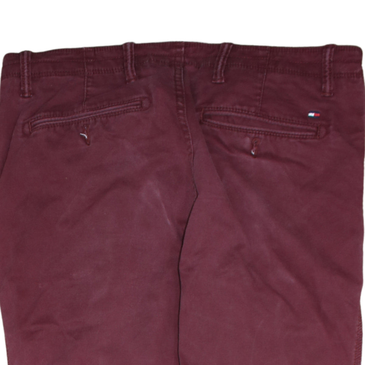 Tommy Hilfiger Men's Red Chino Trousers Size 33/36 Cotton