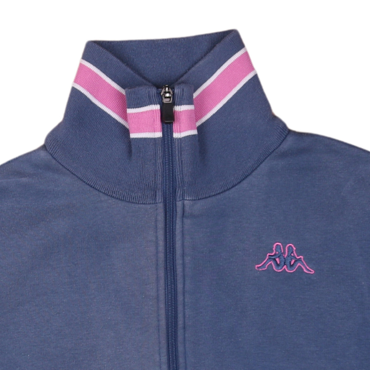 Kappa Men's Blue Full Zip Sweatshirt Small Regular Fit High Neck