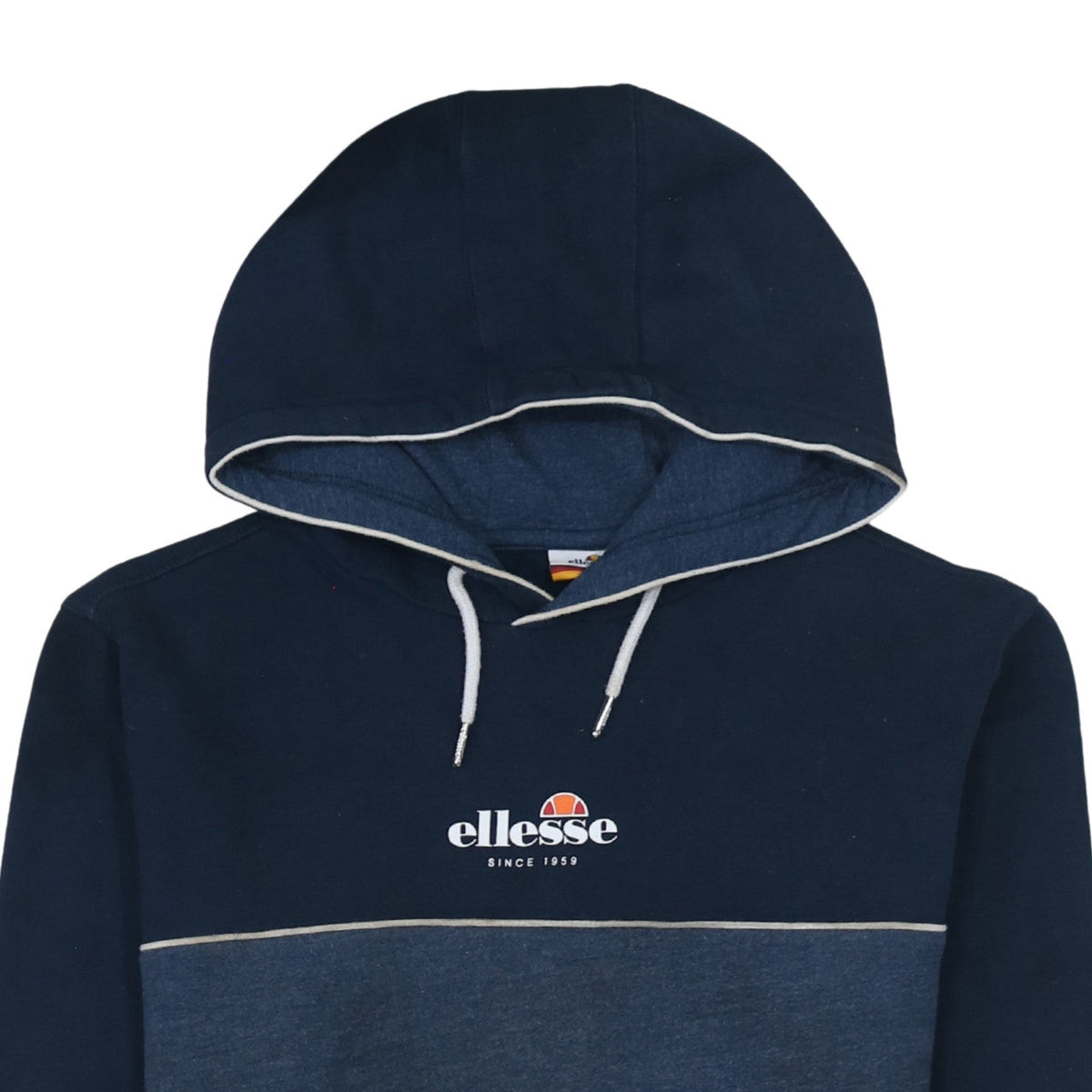 Ellesse Mens Blue Pullover Hoodie Medium Logo Sportswear
