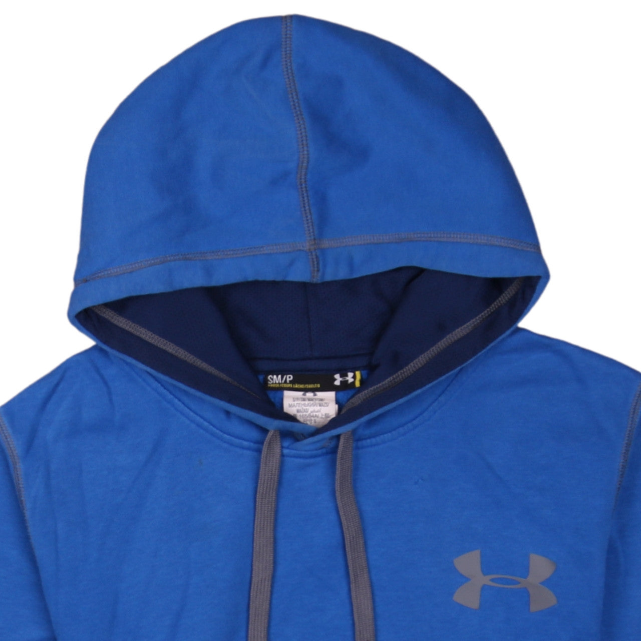 Under Armour Mens Blue Pullover Hoodie Size S ColdGear Fleece