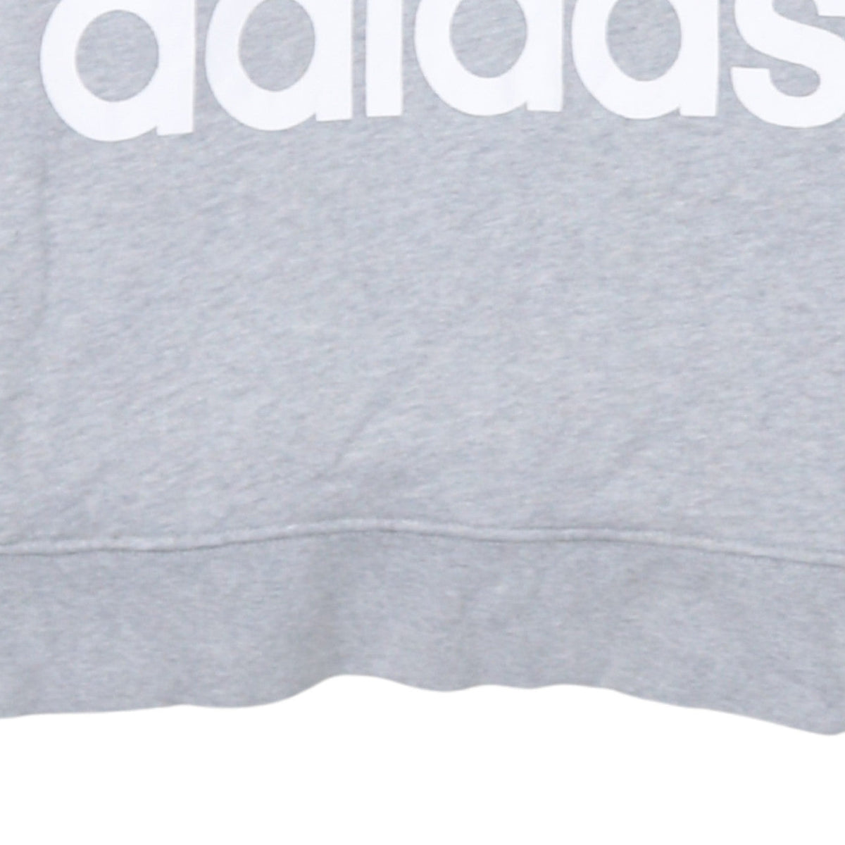 Adidas Women's Grey Pullover Hoodie UK 14 Long Sleeve Logo Sweatshirt