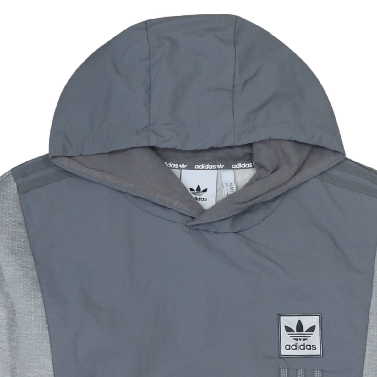 Adidas Men's Grey Pullover Hoodie Size M Sports Casual