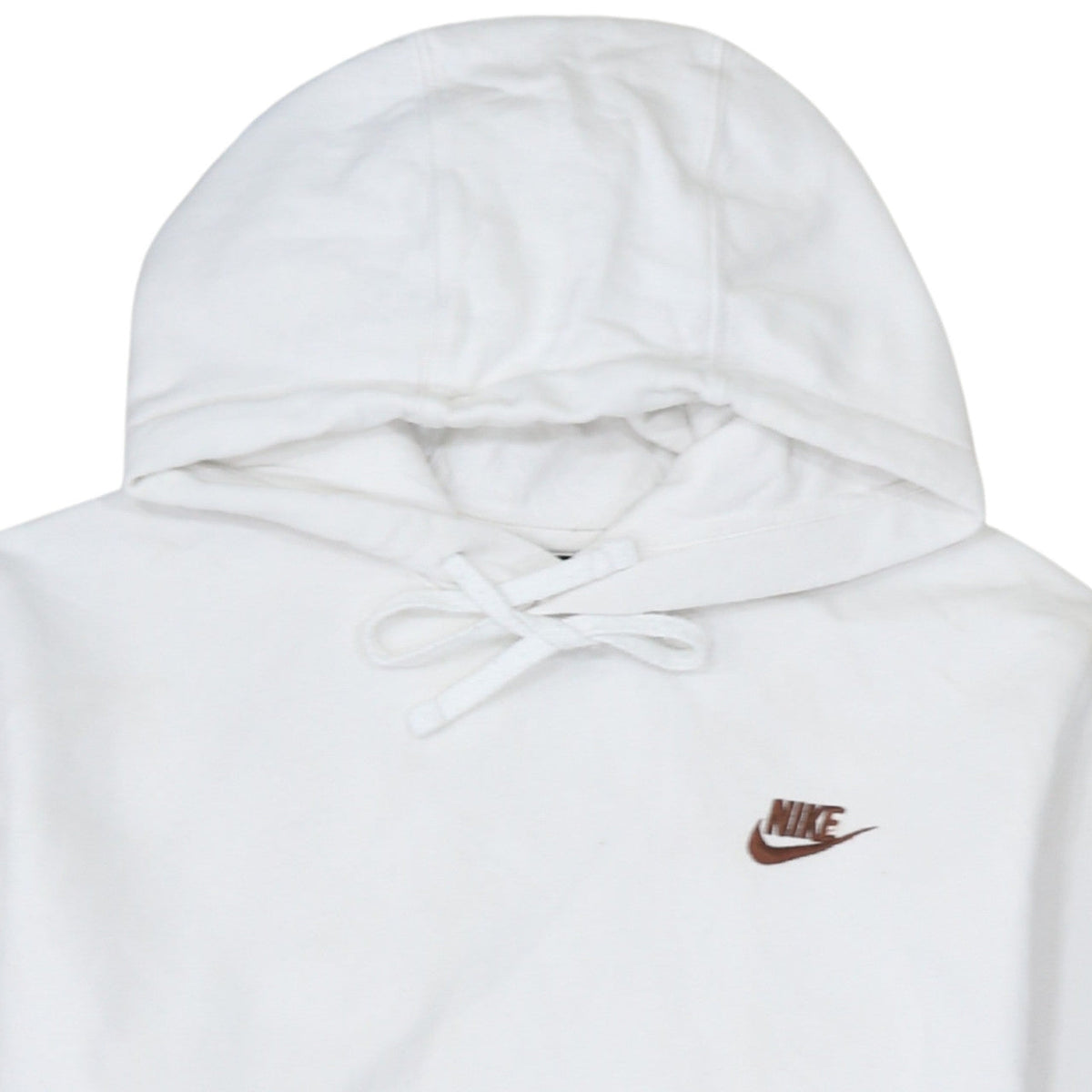 Nike Men's White Pullover Hoodie Small Regular Fit Sportswear