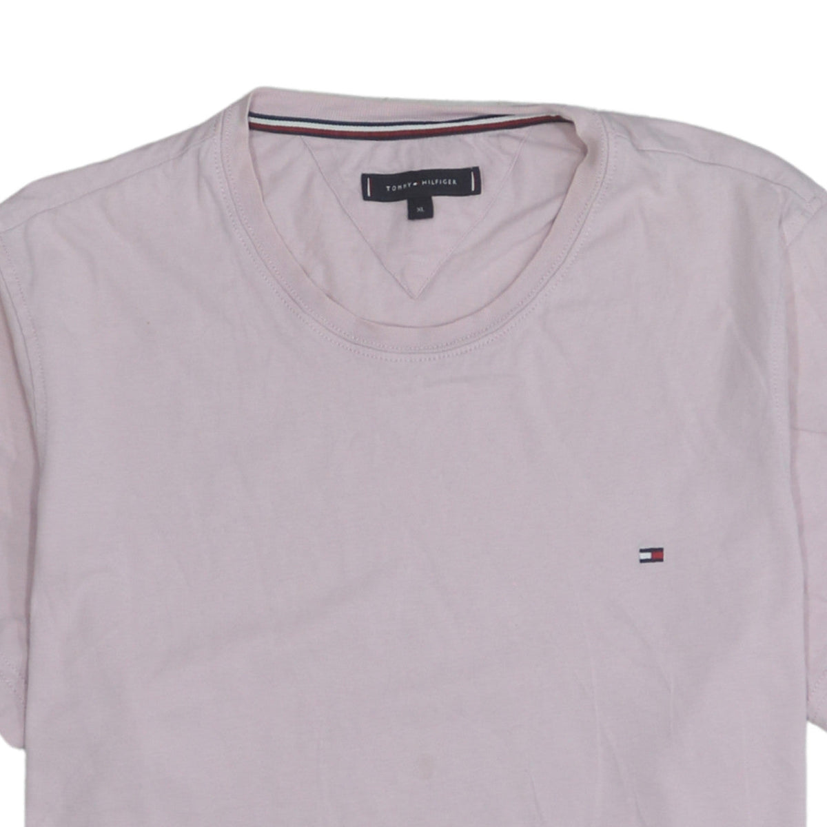 Tommy Hilfiger Men's Pink Cotton Crew Neck T-Shirt XL