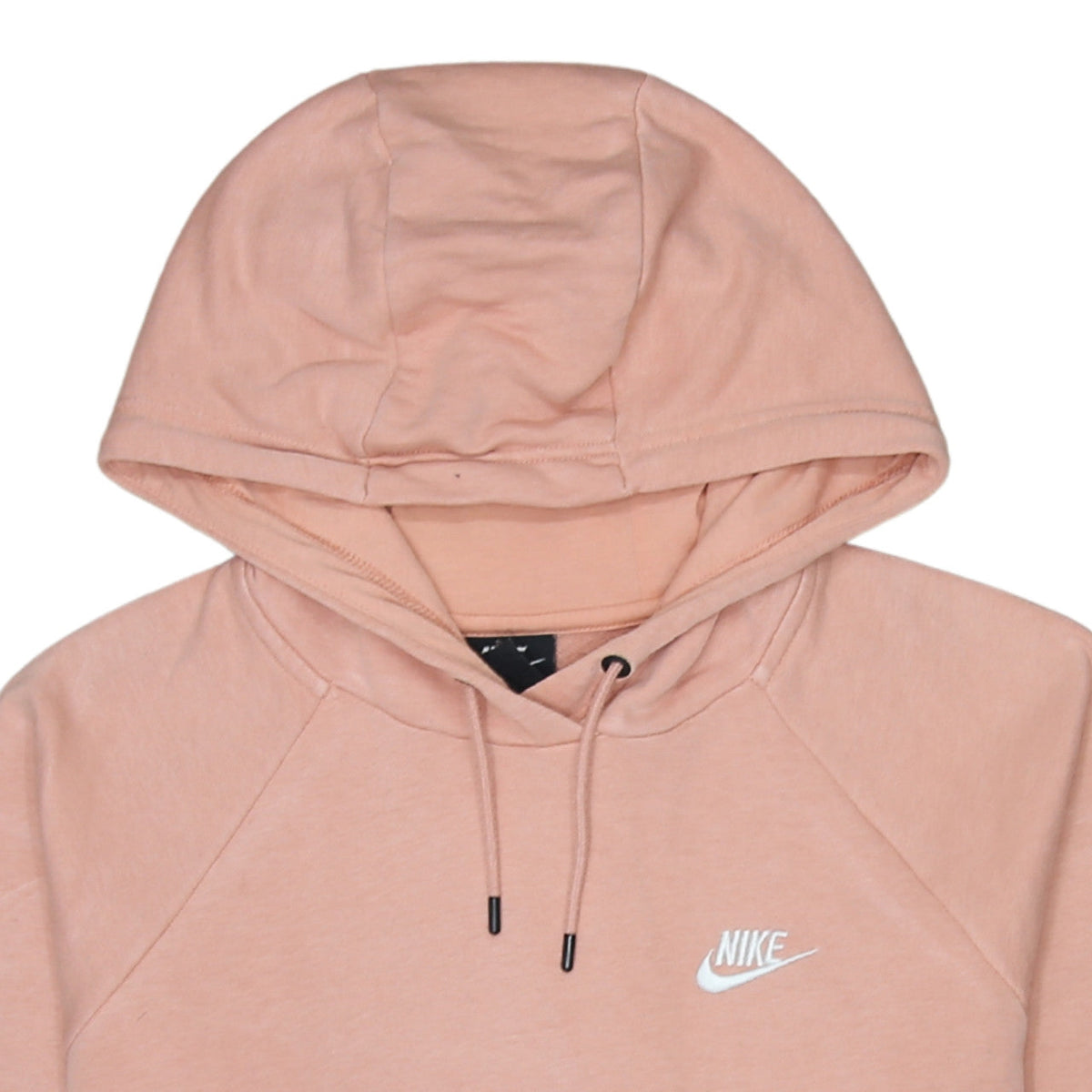 Nike Womens Pink Pullover Hoodie Medium Cotton Blend Logo Casual